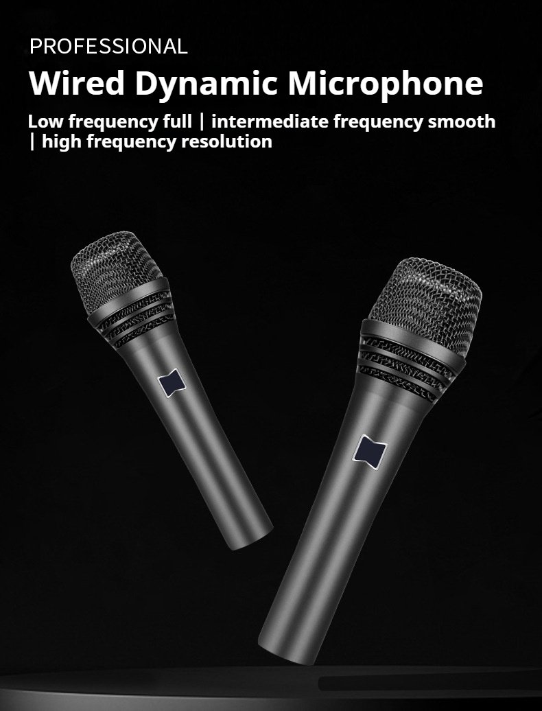 Handheld Dynamic Microphone M-AK105A Cardioid Polar Noise Reduction Wired Microphone for Studio Stage Singing Performance(pic1)