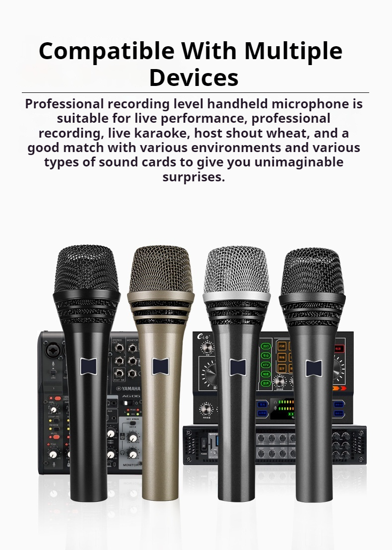 Handheld Dynamic Microphone M-AK105A Cardioid Polar Noise Reduction Wired Microphone for Studio Stage Singing Performance(pic4)