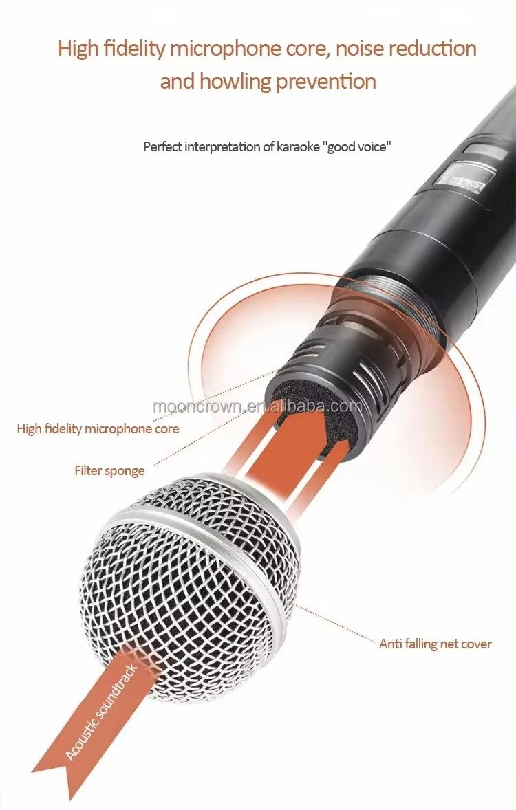 Microphone M-H58 High Quality Wireless 3.5mm Interface Studio Recording Lightweight Handheld Wireless Microphone For Karaoke(pic5)