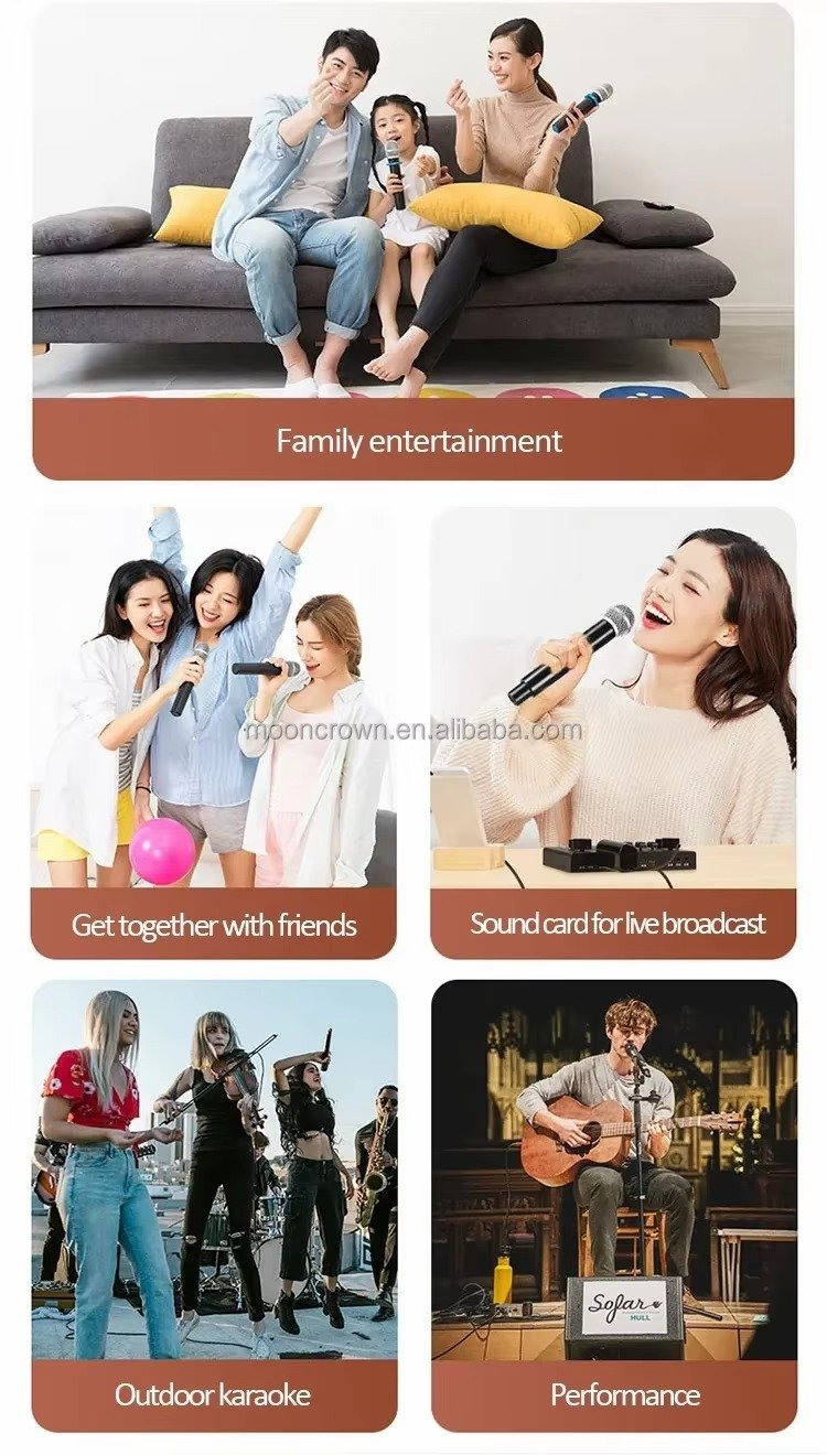 Microphone M-H58 High Quality Wireless 3.5mm Interface Studio Recording Lightweight Handheld Wireless Microphone For Karaoke(pic8)