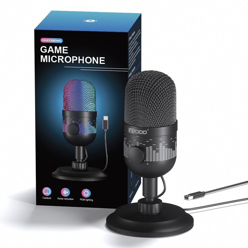 Microphone M-AK1 Coolest USB Gaming Microphone Computer Gaming Athletic Mobile Jitterbug Live K Song RGB Lighting Microphone(pic10)