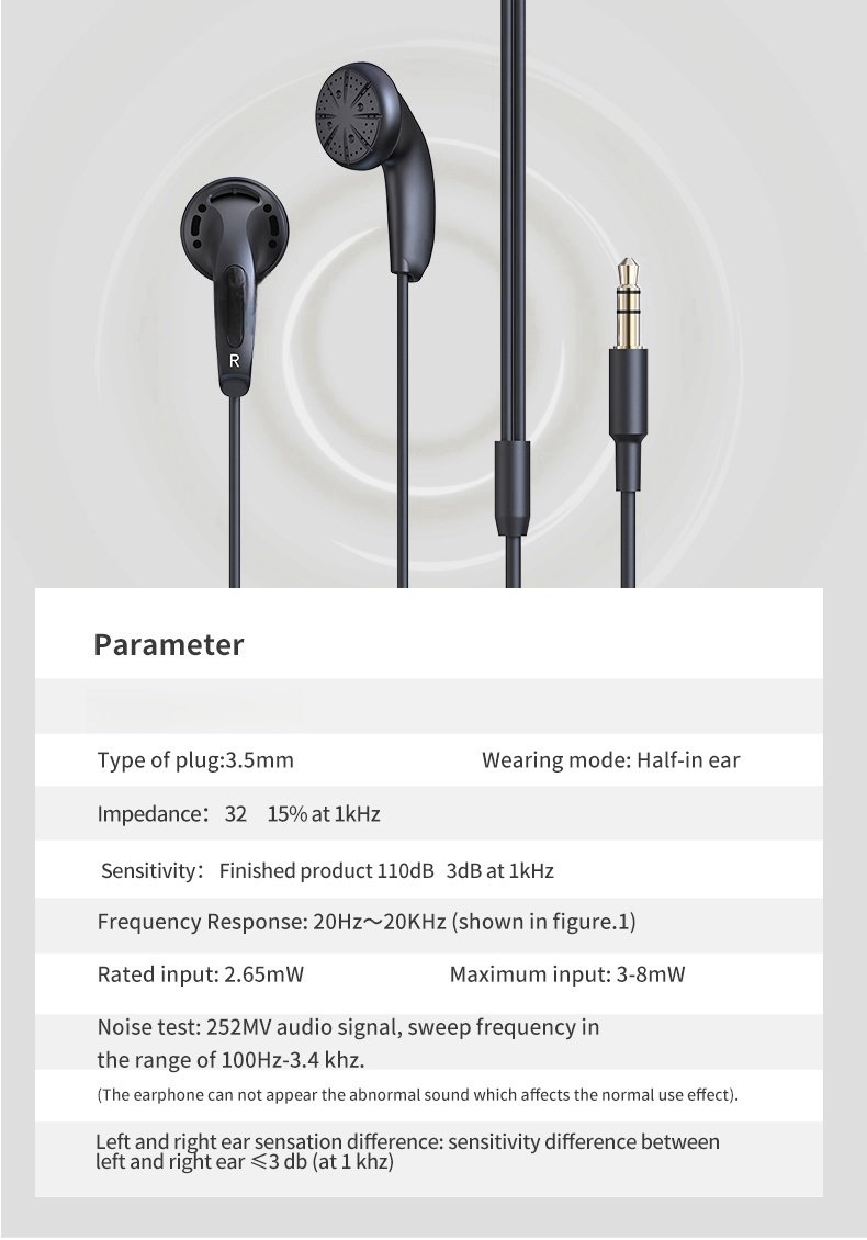 In-Ear Headphones E-HD500 Custom HIFI Sound Hd-500 3.5mm Plug Stereo with Noise Cancellation Wired Earbuds(pic1)