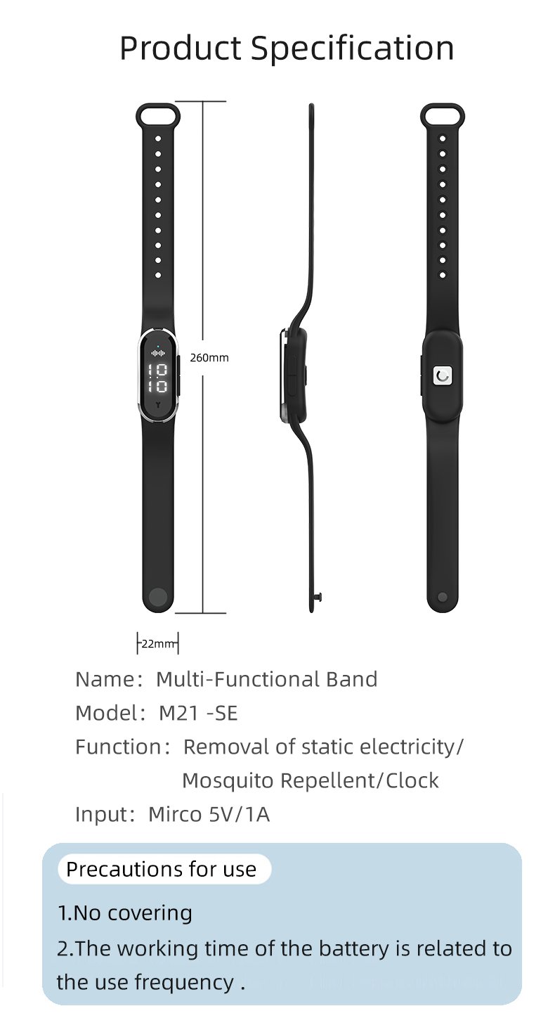 2024 New Design Q-M21 Eco-friendly Convenient Long standby Ultrasonic Insects repellent with time(pic1)