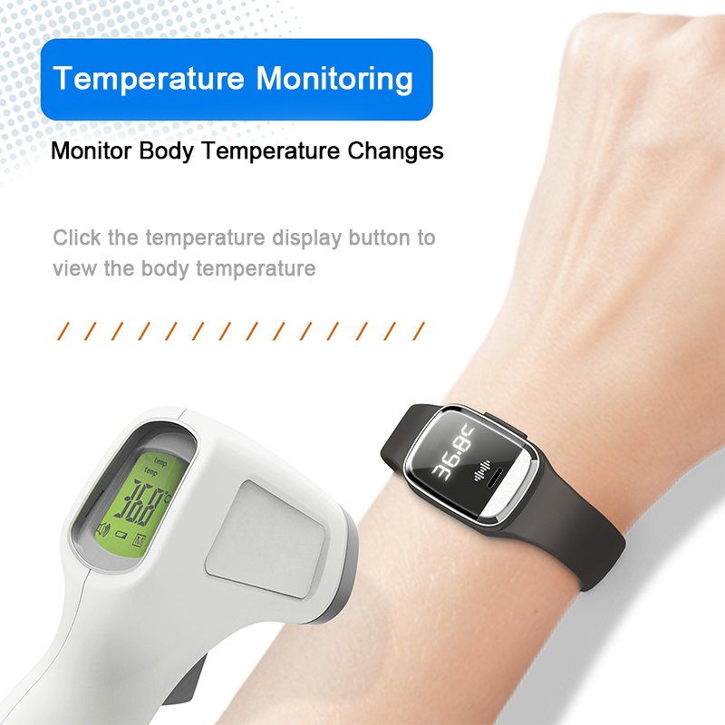 Anti-insects Device Q-m20 Ultrasonic Mosquito Repellent Bracelet With Time  Temperature Measurement(pic6)