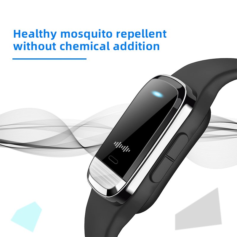 Anti-insects Device Q-m20 Ultrasonic Mosquito Repellent Bracelet With Time  Temperature Measurement(pic2)