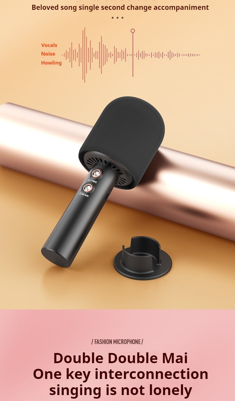 Children's Karaoke Microphone YQ005 Big Battery Long Life Mushroom Type New Microphone for Daily Baby Coaxing(pic7)