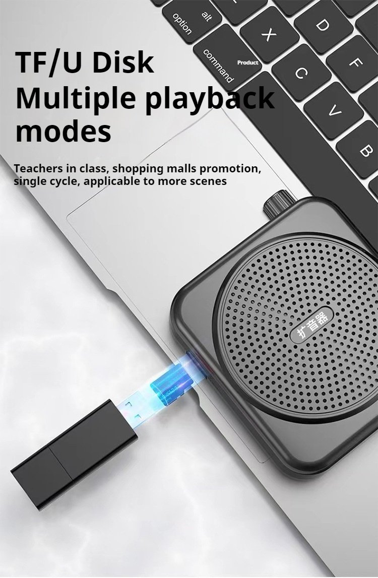 Voice Amplifier For Teachers YM-90 Ultra-long Battery Life Speakers Bluetooth Wireless  For Classroom Teaching(pic8)