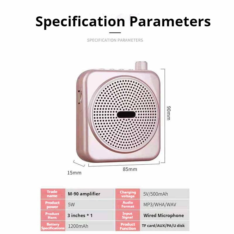 Voice Amplifier For Teachers YM-90 Ultra-long Battery Life Speakers Bluetooth Wireless  For Classroom Teaching(pic10)